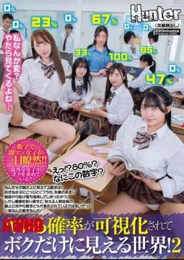 HUNTC-319 What?! 80%? What Kind Of Number Is This? A World Where The Probability Of Getting Laid Is Visualized And Only I Can See It! 2 What’s That Number Visible Above Your Head?!